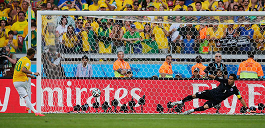 Brazil players at FIFA Worldcup 2014