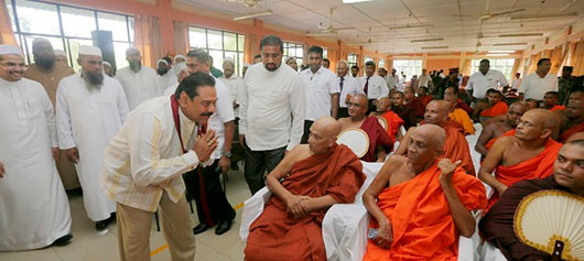 President Mahinda Rajapaksa visited the Aluthgama and Beruwala areas