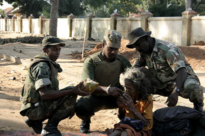 Sri Lanka Army with Tamil People