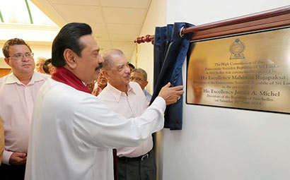 Sri Lanka President Mahinda Rajapaksa Declares Open Sri Lankan High Commission in Seychelles