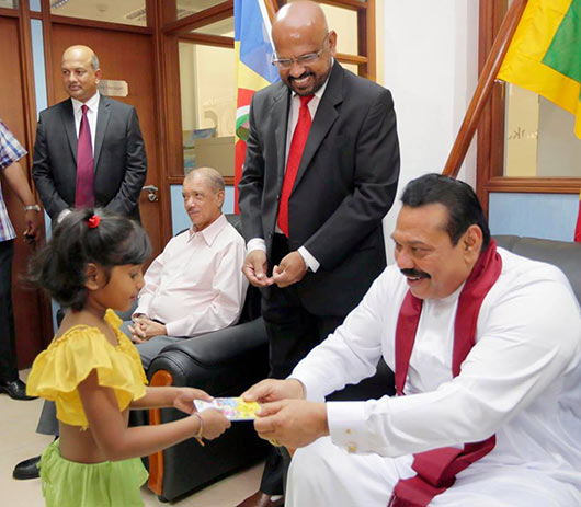 Sri Lanka President Rajapaksa Opens New Branches of Mihin Lanka, Bank of Ceylon, Sri Lanka Insurance and Nawaloka Medical Center in Seychelles