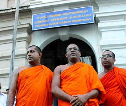 Ven. Gnanasara was addressing the media outside the Criminal Investigation Department (CID)