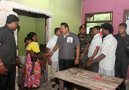 President inspects Beruwala and Aluthgama reconstruction work 