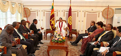 Tanzanian Foreign Minister Calls on Sri Lanka President Mahinda Rajapaksa