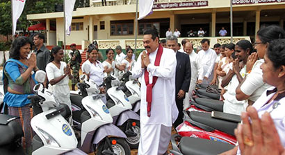 Matale Field Officers get 1000 motorcycles