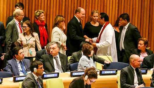 President Rajapaksa addresses UN Climate Summit - 2014