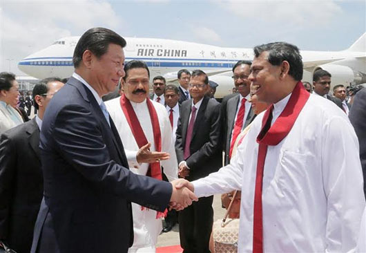 President Rajapaksa welcomes President of China Xi Jinping