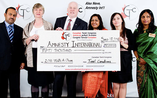 Amnesty international with Tamil congress