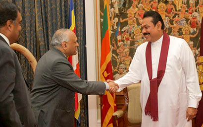 Indian Defence Secretary calls on the Sri Lanka President