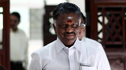 Tamil Nadu Chief Minister O. Panneerselvam