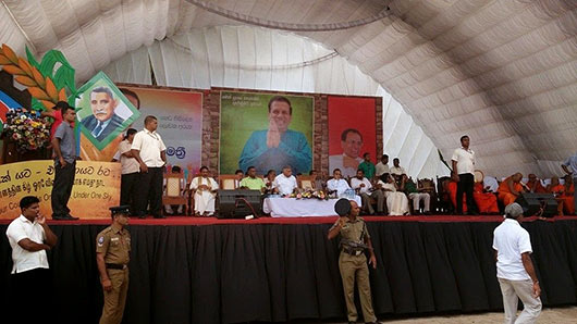 Maithripala Sirisena at Polonnaruwa