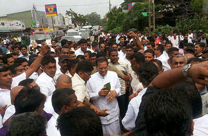 Maithripala Sirisena at Polonnaruwa