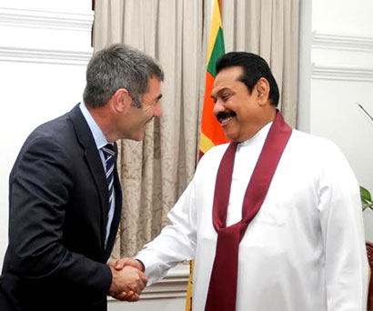 Mr. Nathan Guy met President Mahinda Rajapaksa