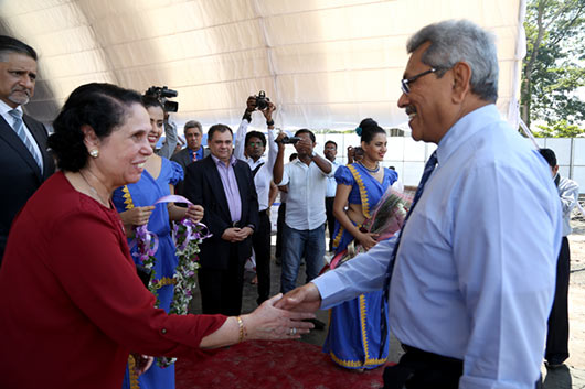 Secretary Defence and Urban Development Mr. Gotabaya Rajapaksa Lays foundation stone for Colombo City Center