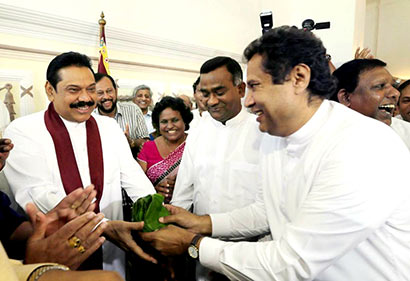 Jayantha Ketagoda with President Mahinda Rajapaksa