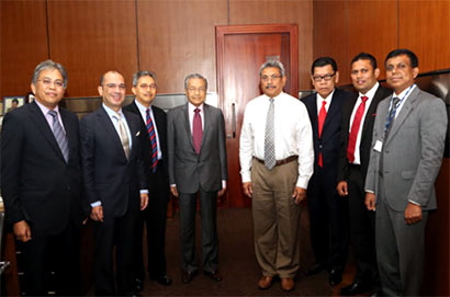 Mahathir Mohamed and Gotabhaya Rajapaksa