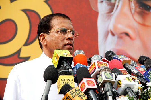 Maithripala Presented his Election Manifesto today