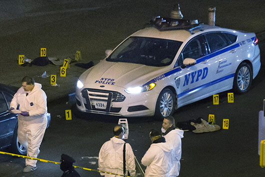 2 NYPD Police officers assassinated shooter dead