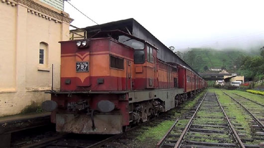 Up country railway line damaged in Sri Lanka