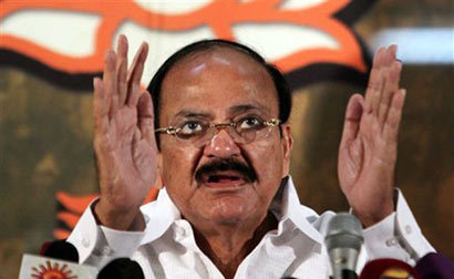 Union Minister for Urban Development and Parliamentary Affairs M. Venkaiah Naidu