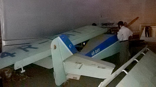 Two-seater aircraft found in Narahenpita