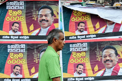 Mahinda Rajapaksa's election advertising campaign