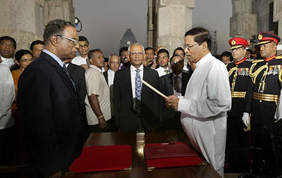 Sri Lanka President Maithripala Sirisena