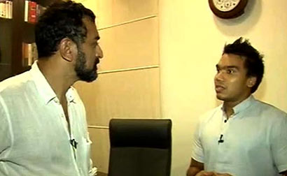 Namal Rajapaksa with NDTV