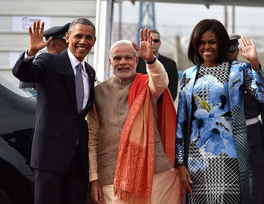 Indian Prime Minister Narendra Modi and US President Barack Obama