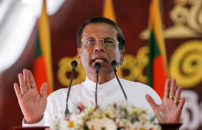 Sri Lanka President Maithripala Sirisena