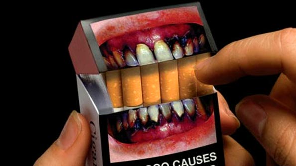 Pictorial warning law on cigarette packs