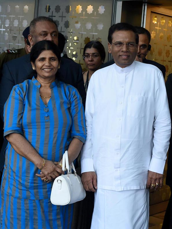 Sri Lanka President Maithripala Sirisena arrives in India on first foreign trip