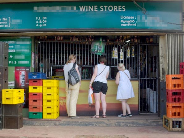 Sri Lanka liquor shop