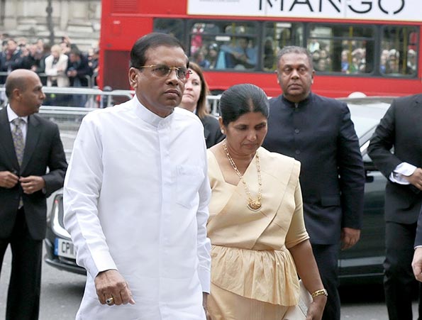 Sri Lanka President Maithripala Sirisena in London