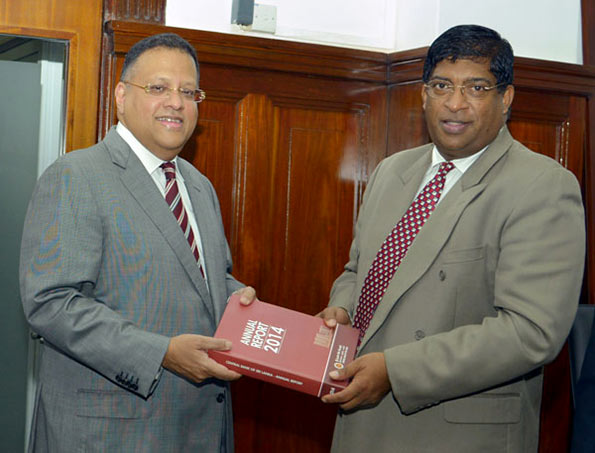 Ravi Karunanayake with Arjuna Mahendran