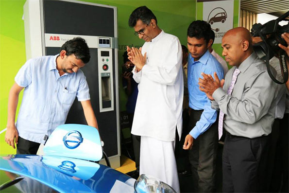 Sri Lanka opens electric car charging centre