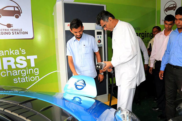 Sri Lanka opens electric car charging centre