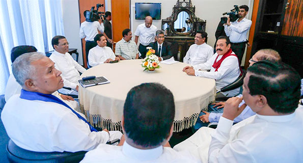 Sri Lanka President Maithripala Sirisena met Mahinda Rajapaksa