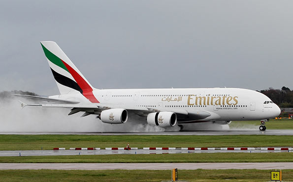 Emirates landing