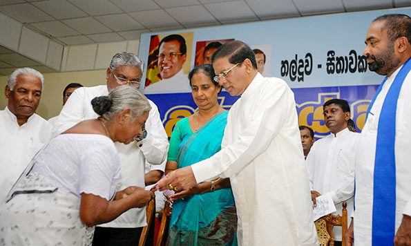 President Maithripala Sirisena at the ceremony