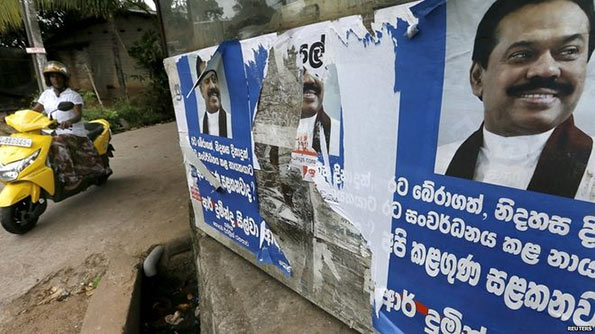 Mahinda Rajapaksa's posters