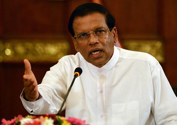 Sri Lankan President Maithripala Sirisena