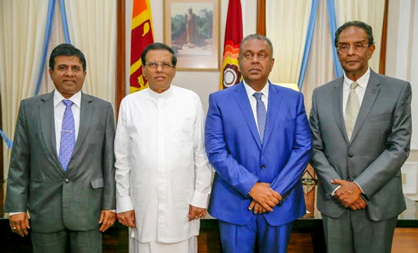 Wijeyadasa - Maithripala - Mangala and DM Swaminathan