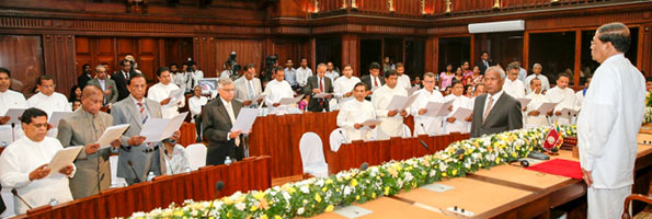 New Cabinet of Ministers sworn in