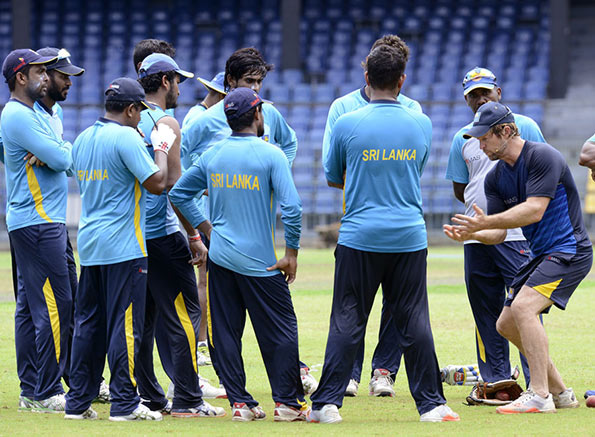 Sri Lanka Cricket training session