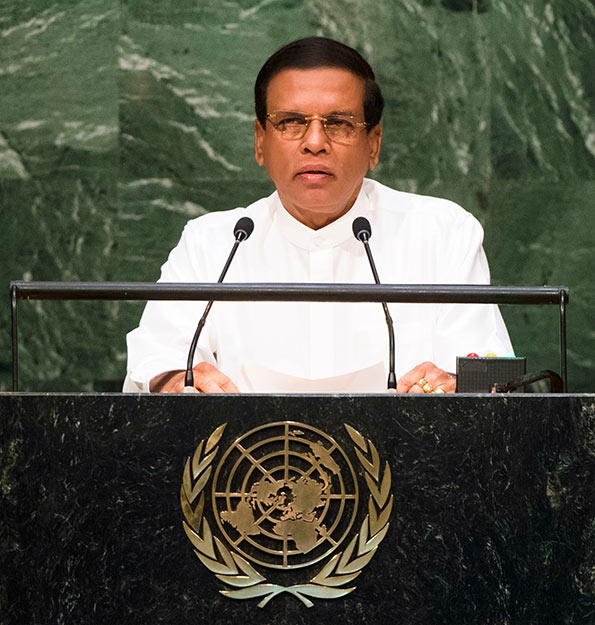 Sri Lanka President Maithripala Sirisena's speech at UNGA session