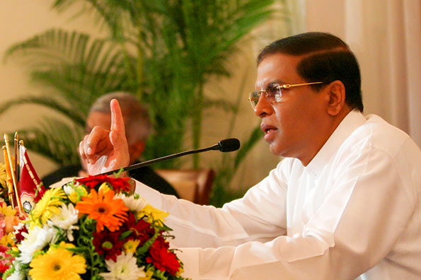 Sri Lanka President Maithripala Sirisena