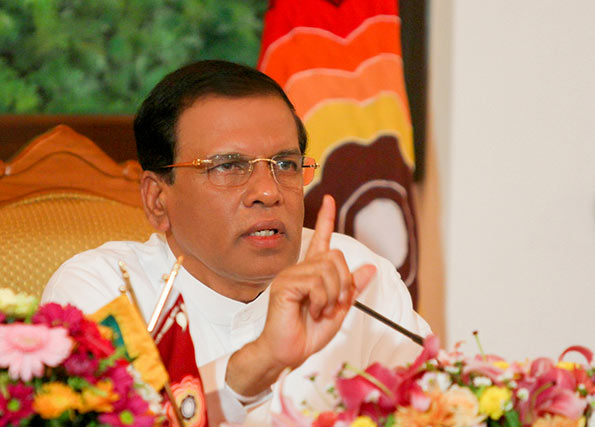 Sri Lanka President Maithripala Sirisena