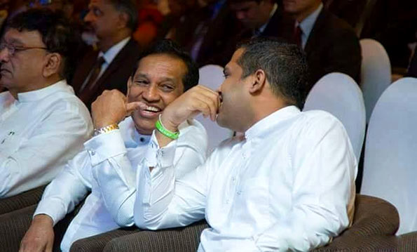 Harin Fernando with Rajitha Senaratna