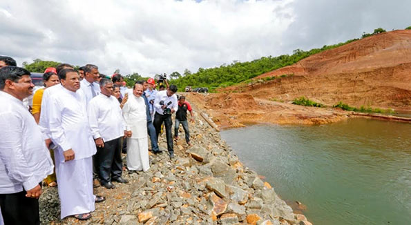 President Maithripala at Moragahakanda